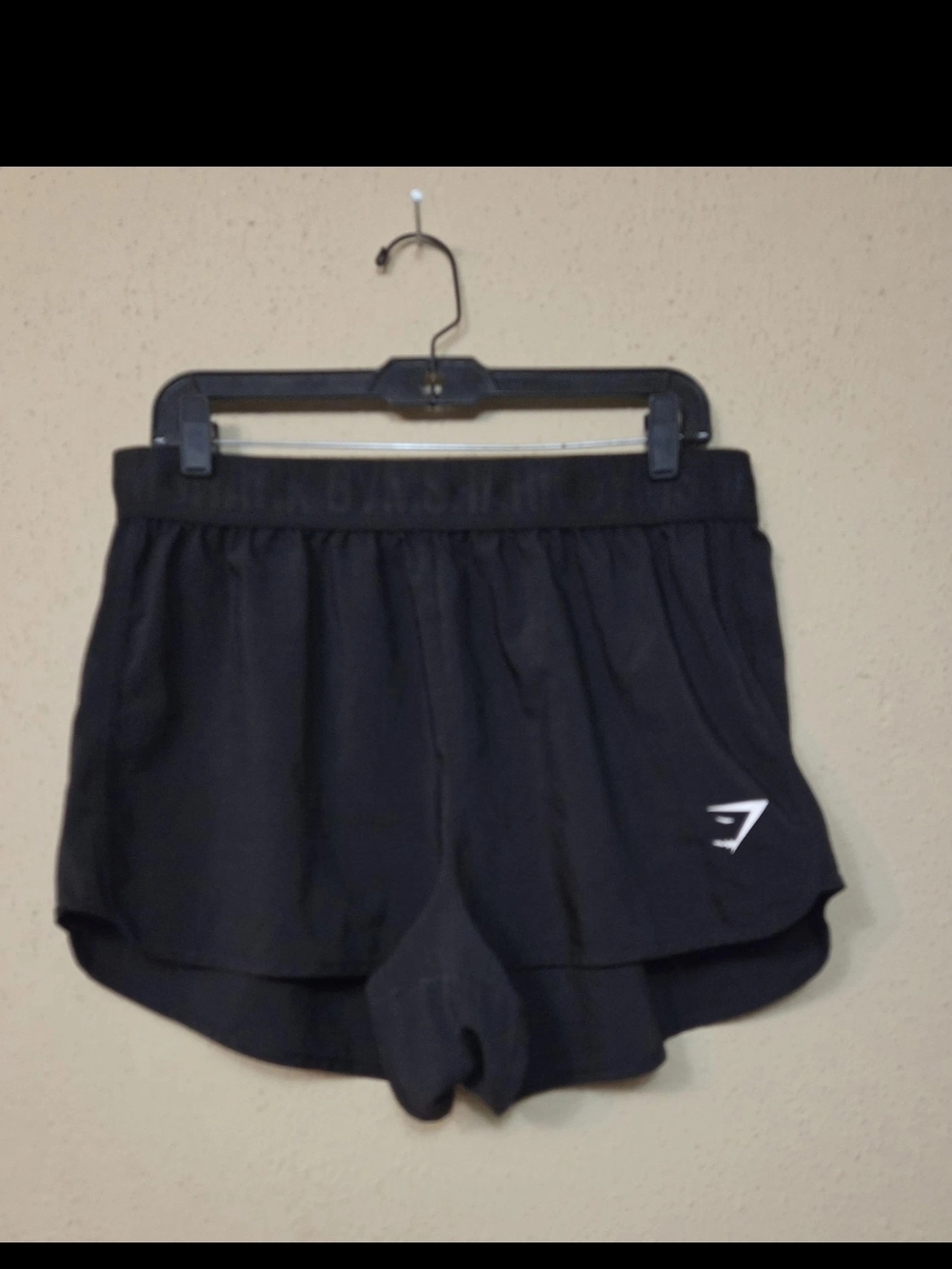 Gymshark Shorts Women's XL Running Shorts with White Logo